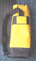 small rope bag with single strap and haul loops